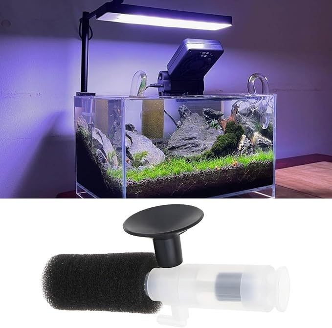 2PCS Mini Aquarium Sponge Filter Compatible with Aquarium Oxygenation Circulation Filtration