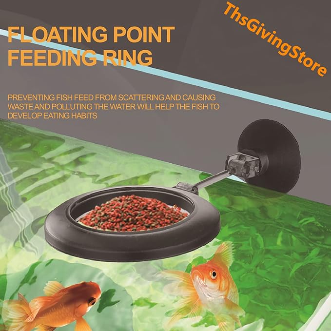 Aquarium Feeding Set - Fish & Shrimp Dish, Directional Feeding Tube, Cleaning Brush