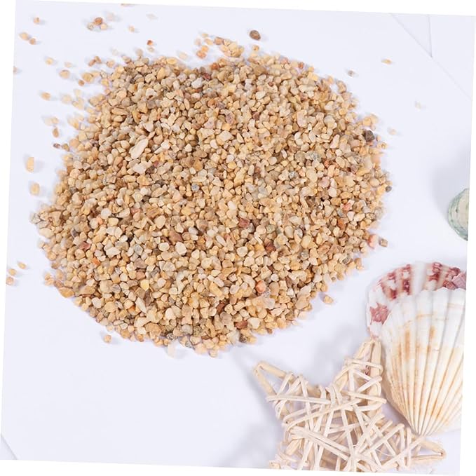 VANZACK 500g Fish Tank Bottom Sand Natural Aquarium Stones Turtle Tank Decor Sand