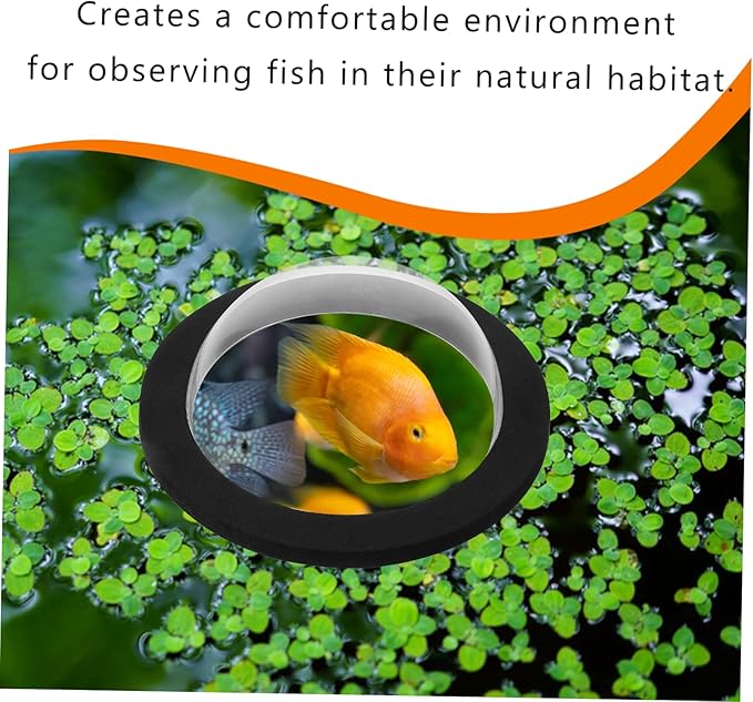 balacoo 3pcs Floating Plant Ring Aquarium Acrylic Floating Dome Fish Tank Accessory for Above Ground Pools