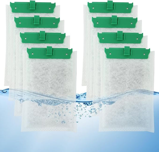 8 Pack Medium Replacement Filter Cartridges Compatible with Tetra Whisper Bio-Bag Filters for TetraFauna ReptoFilter 20 gallons (90 GPH) and Tetra Whisper Filters 10i/IQ10/PF10
