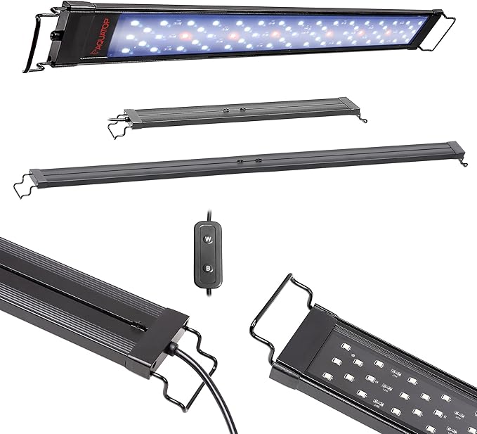 Aquatop SkyAqua LED Aquarium Light, 6500K Spectrum – Fits 36-42-Inch Tanks, 3 Position Toggle Switch, Aquarium Lights for Fish Tank, UL & CSA, Natural Sunlight Illumination