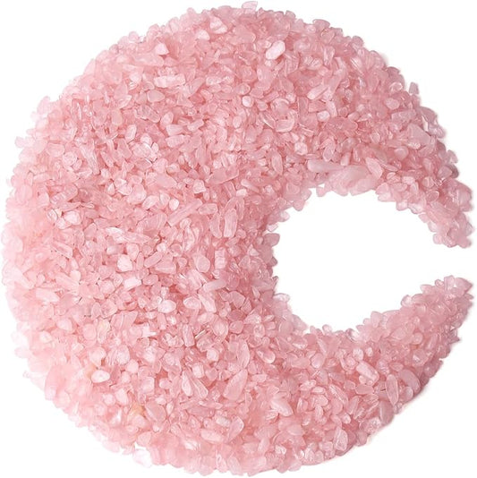 ZHIYUXI Rose Quartz Chips Fish Tank Gravel Vase Filler Stones Bulk Crushed Crystals Gemstone Polished Natural Quartz Stone Healing Crystals Glass Stones Fish Rocks