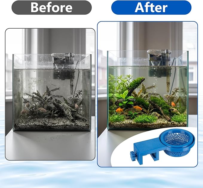 Aquarium Baffle Water Change Diffuser, Extra Large Spill-Proof Tool for Rimless & Rimmed Fish Tanks, Safely Protects Decorations, Substrate and Plants During Water Changes(Extra Large Size)