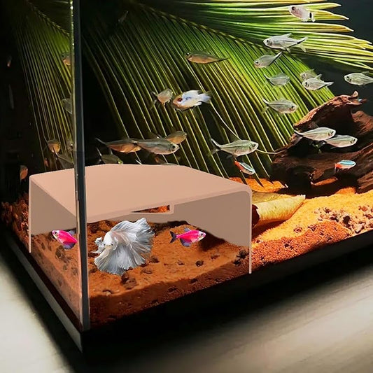 Natural Shrimp Cave for Aquarium – Safe Fish Tank Decor, Breeding Hideout for Freshwater Shrimp, Cichlids & Small Fish