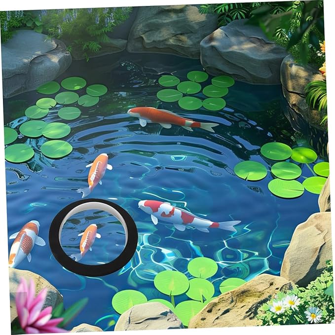 LIOOBO 2Pcs Clear Acrylic Floating Fish Dome for Garden Outdoor Fish Sanctuary Cover Easy Installation for Observation and Relaxation