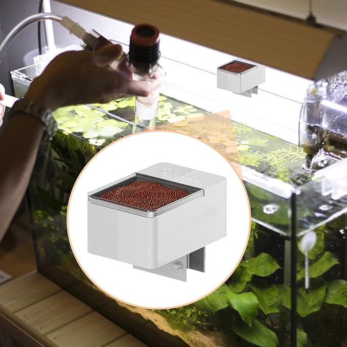 Automatic Aquarium Fish Feeder | Vacation Programmable Feeder, Accurate and Versatile Feed for and Granulated Food