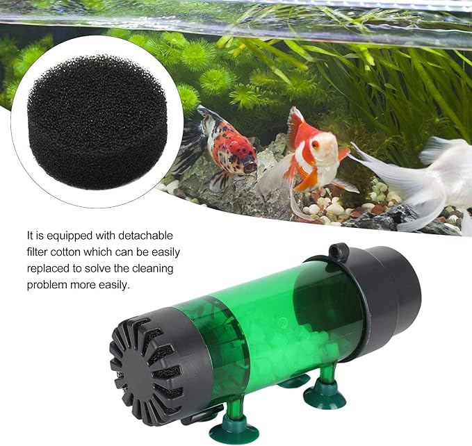 Zerodis Fluidized Bed Filter, Fish Bubble Media Filter Fish Cleaner Filter Aquarium Filter(Fluidized Bed LH300)
