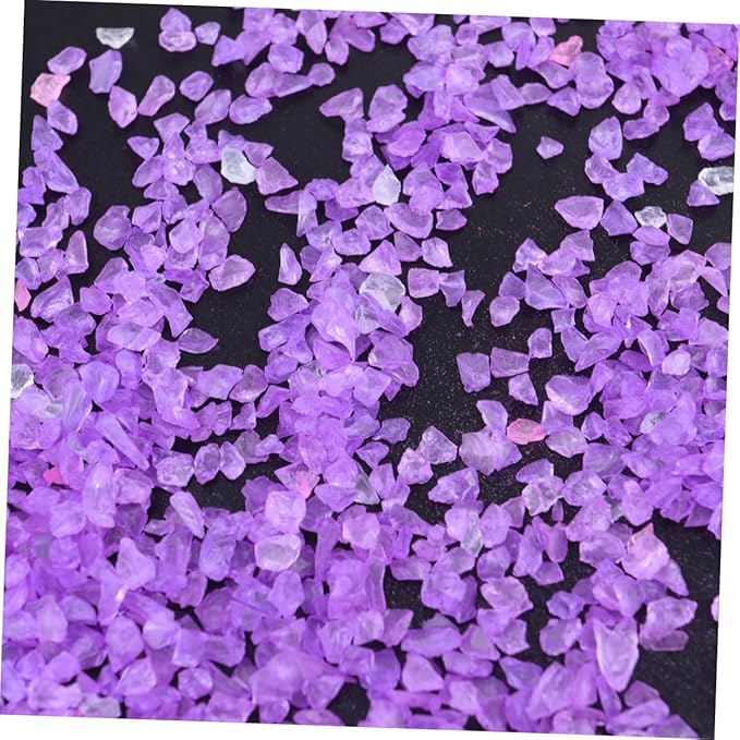 Unomor 2pcs Colored Glass Decorative Sand for Landscape Bottles Colored Sand for Fish Tank Aquariums Crafts Safe for Fish Versatile Home Decor