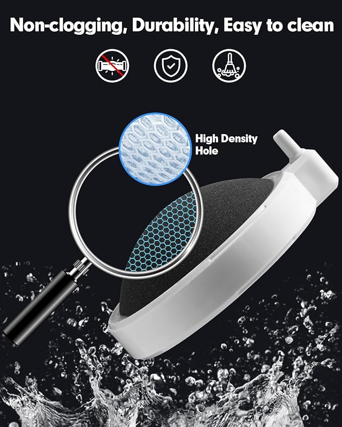 Air Stone for Aquarium Fish Tank Bubbler, 2 Inch Small Nano Air Bubble Stone Aerator Fish Tank Accessories