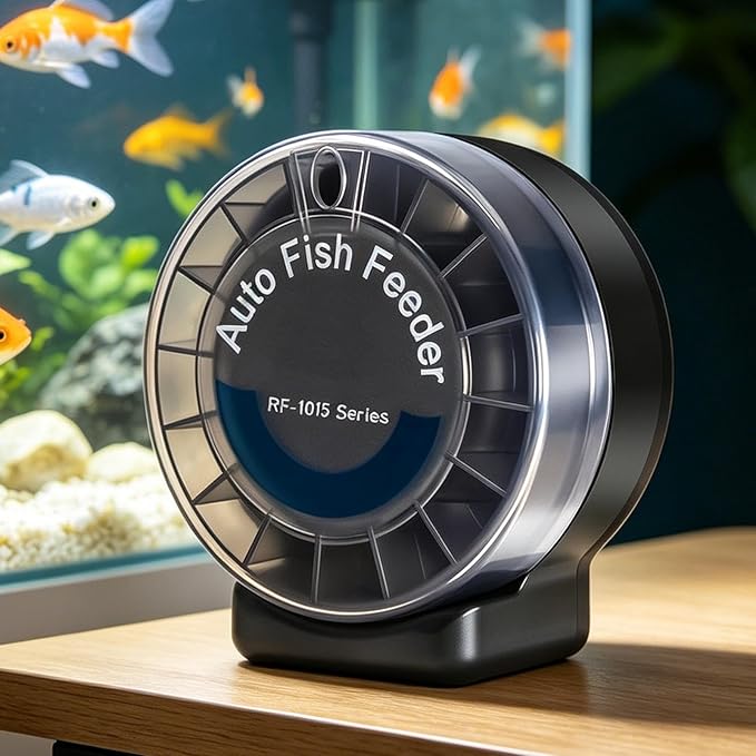 Auto Fish Feeder,Airtight Container with Separate Compartments | 105ml Automatic Fish Tank Feeder,for Vacation Turtle Outdoor Pond Indoor Pets