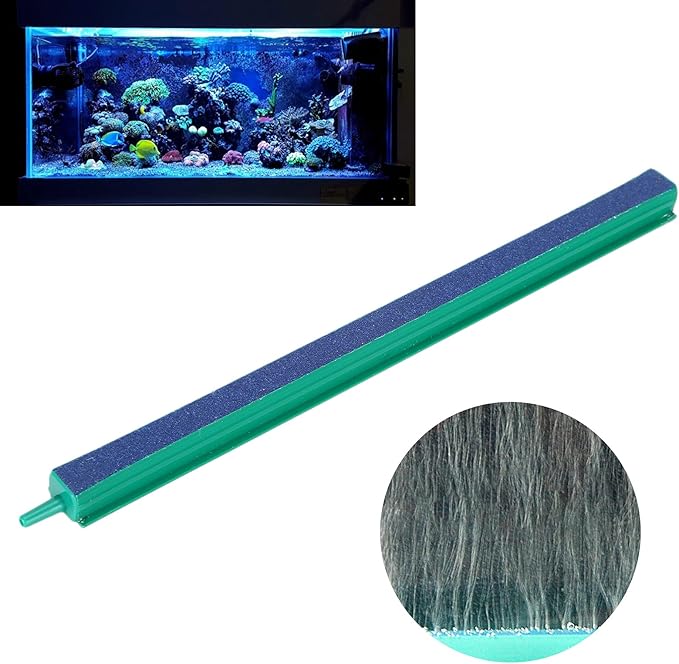 GLOGLOW Nan Air Stone Bar, Sand Bar for Aquarium, Efficient Bubble Release and Heat Dissipation, 20cm Long for Fish Tank Oxygenation Fish Tank and Accessories (Length 25cm)