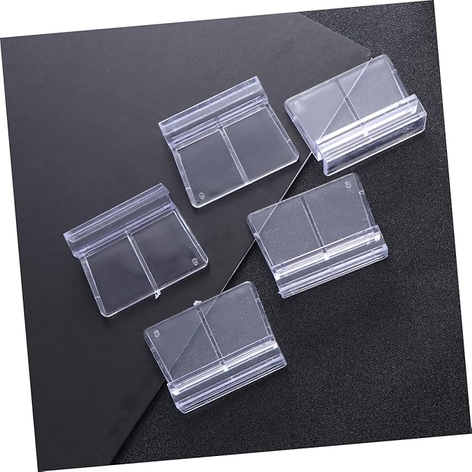 BESPORTBLE 2sets 6mm Acrylic Aquarium Cover Bracket Fish Tank Partition Support Frame 6-12mm Glass Tank Safe for Fish 12pcs*2