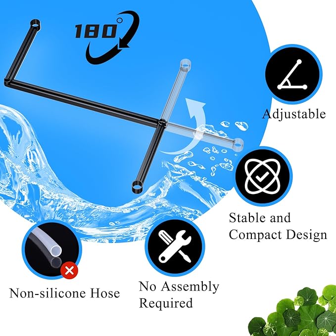 Floating Plant Corral for Aquarium, Fish Tank Accessories to Separate Floating Plants, Automatically Adjusts Height with Water Level, Suitable for All Floating Plants and All Aquariums (Style 3)
