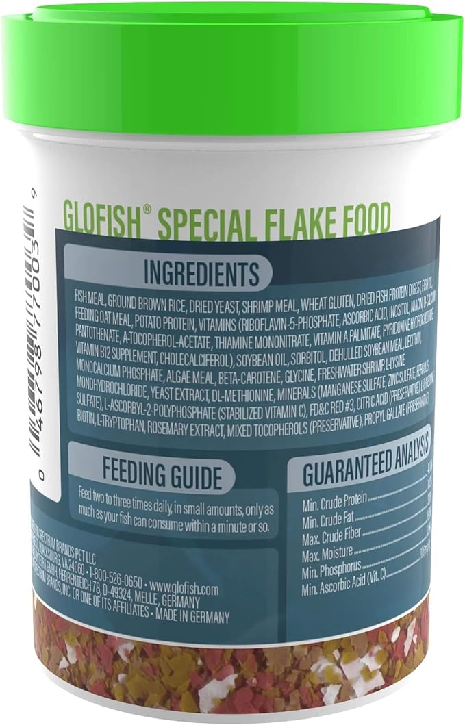 GloFish Special Flake Dry Fish Food for Brightness, 1.59 Oz (Pack of 2)