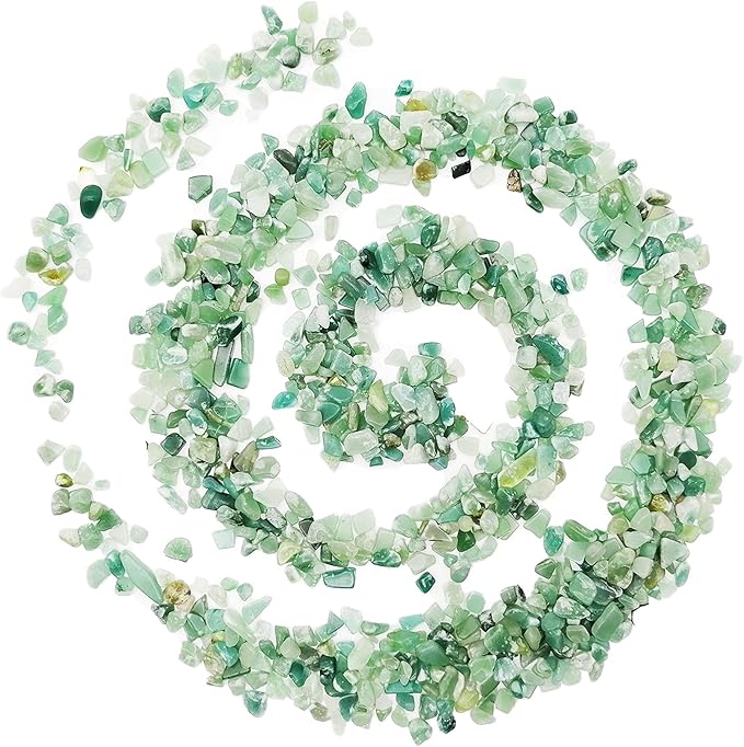 335g Assorted Green Aventurine Quartz Crystals Rocks Green Aventurine Crushed Crystal Quartz Tumbled Rocks and Crystals