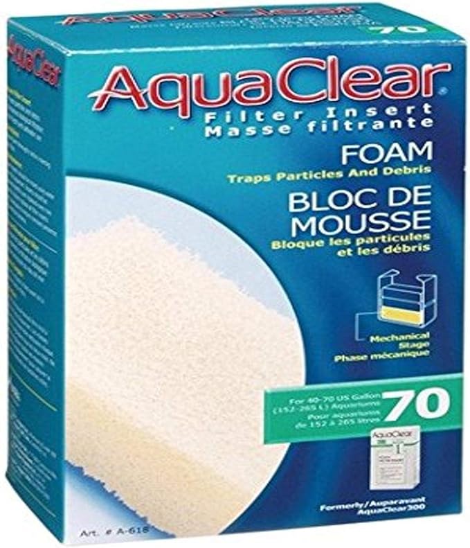 Aqua Clear 70 Foam, White (A618)