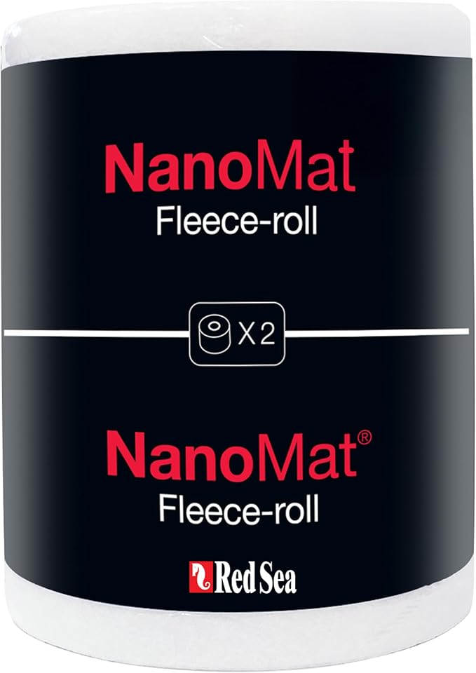 Red Sea NanoMat Replacement Fleece Roll Twin Pack - High Capacity Filter Media for NanoMat Roller Filters, Easy Installation