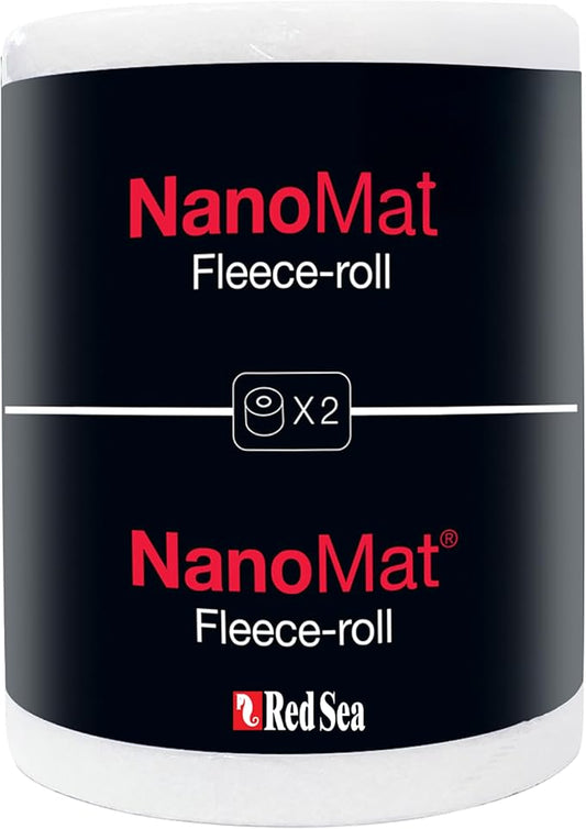 Red Sea NanoMat Replacement Fleece Roll Twin Pack - High Capacity Filter Media for NanoMat Roller Filters, Easy Installation