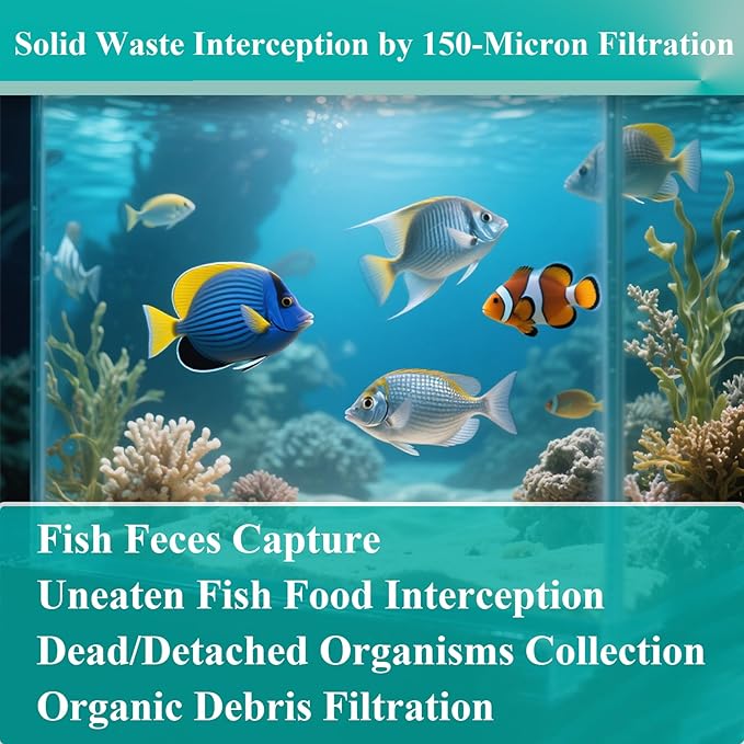 8 Pcs 7 Inch Filter Socks 150 Micron, Honeycomb 3D Filter Socks for Saltwater Aquarium, Sump Filter Sock, Reef Filter Sock Bags