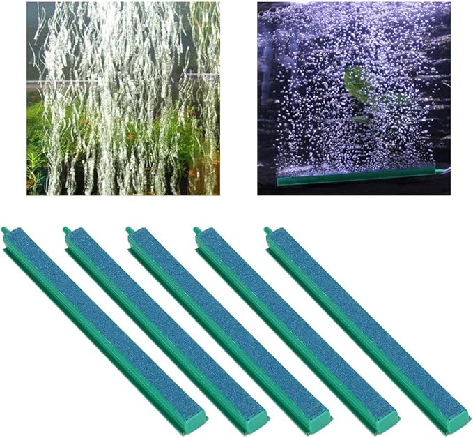 POCREATION Aquarium Sand Bar, Oxygen Diffuser Aeration Fish Air Stone Bars, PVC Sandstone, for Various Aquariums (L)