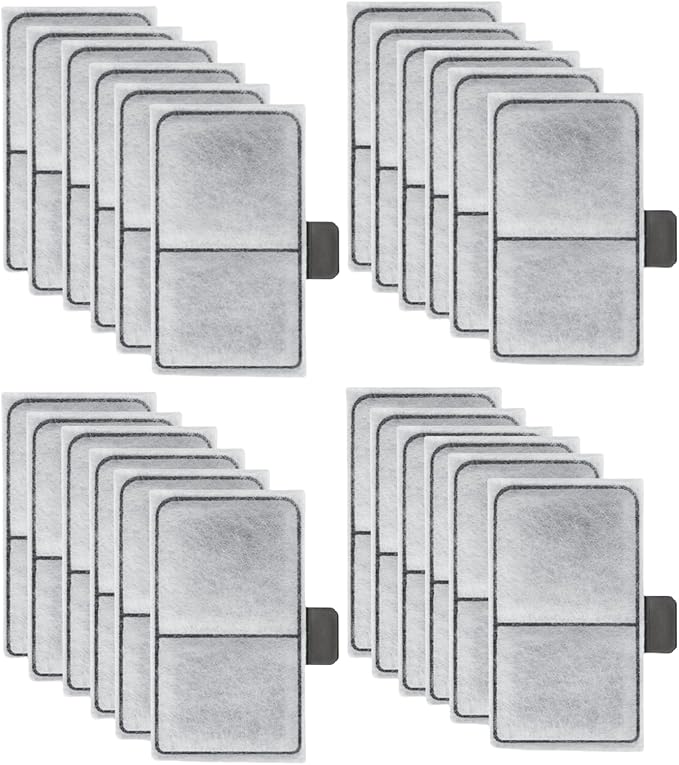 24 Pack EF-S Filter Cartridges Replacement, Aquarium Fish Tank Filter Cartridges Compatible with TOP FIN EF-S Element and BF5 BETTAFLO Filter