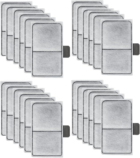 24 Pack EF-S Filter Cartridges Replacement, Aquarium Fish Tank Filter Cartridges Compatible with TOP FIN EF-S Element and BF5 BETTAFLO Filter