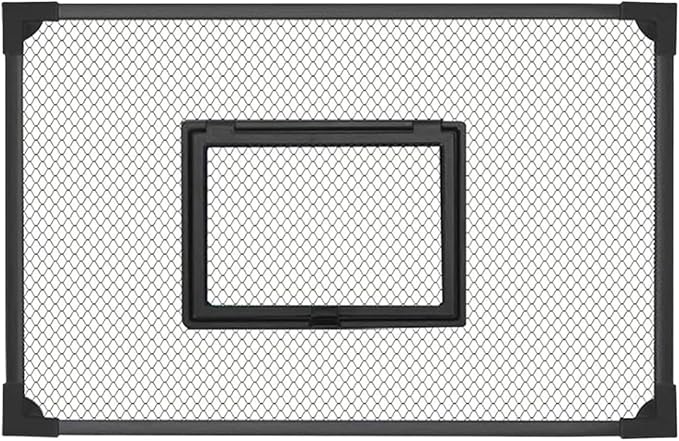 Mesh Screen Netting for Fish, Magnetic Self Assembly Fish Tank Lid Net Cover Multiple Sizes(40x30cm)