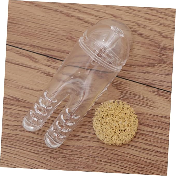 Shrimp Automatic Fish Feeder with Cover Feeding Cup for Aquarium Odorless Design with Suction Cup Easy Installation for Fish Tank Use