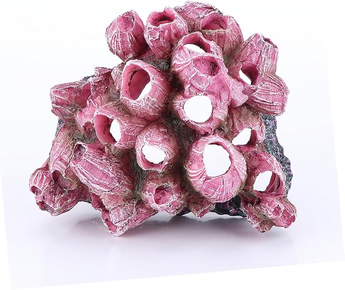 DOITOOL Lifelike Coral Reef Aquarium Ornament Realistic Resin Coral Decoration for Fish Tank Stunning Underwater Landscape Layout for Freshwater Aquariums Rosy