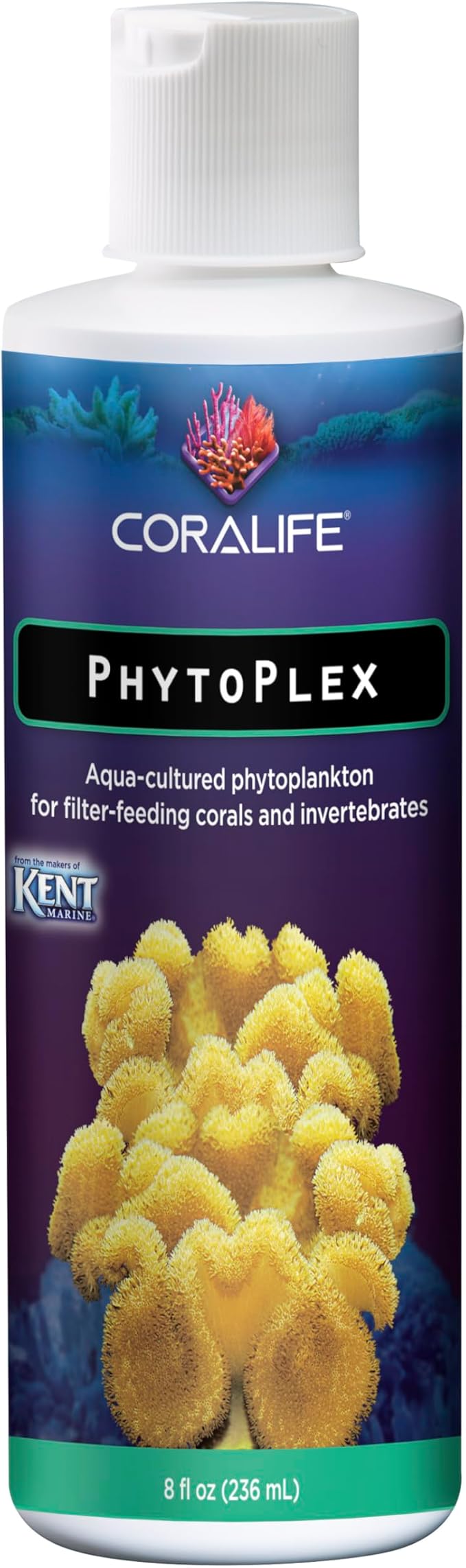 Coralife Saltwater Fish Tank Aquarium Phytoplex Aqua Cultured Phytoplankton, 8 oz (Pack of 2)