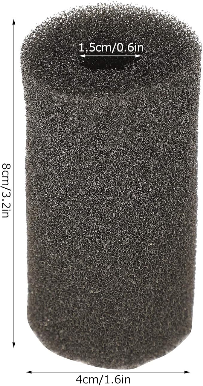 Fdit 20Pcs Pre Filter Sponge, Aquarium Filter Sponge Pre Filter Foam Rolls Fish Water Inlet Sponge Filter Protector Cover Replacement Foam Filter (Medium (Small Hole))