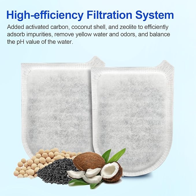 Aquarium Carbon Filter for Tetra Whisper EX, Fish Tank Carbon Filter Cartridges Large for Whisper EX30/EX45/EX70-10 Pack