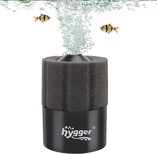 hygger Aquarium Sponge Filter 8-20 Gallon Small Fish Tank Filter for Turtle Breeding Fry Shrimp Snails Betta Air-Powered Filter with Reusable Biochemical Ball Spare Sponge Foam Filter