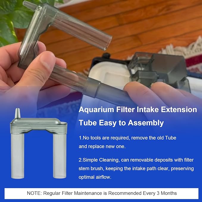Aquarium Filter Intake Extension Tube, U Tube Compatibility with Aquaclear Power Filter 30 50, for Aquaclear Intake Tube Keeps Water Crystal Clear, Aquarium Filter Replacement Part A16150
