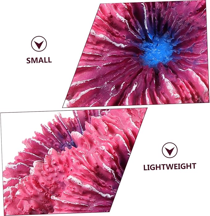 Angoily Simulated Coral Landscaping Coral Ornaments Aquarium Fish Tank Decor Aquarium Large Decorations Ornaments for Tank Resin Small Fish Tank Turtle Tank