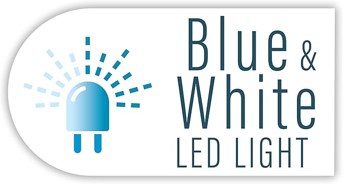 GloFish LED Light 5 Gallons, Blue and White LED Lights, for Aquariums Up to 5 Gallons, Model:29028