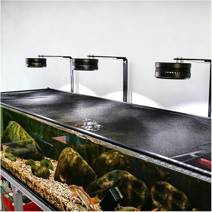 Magnetic Aquarium Cover Lid, DIY Fish Tank Top Cover, Cut to Size Aquarium Lid, Terrarium Hood，Prevents Fish Jumping and Reptile Escapes(180x60CM/70.87x23.62in)