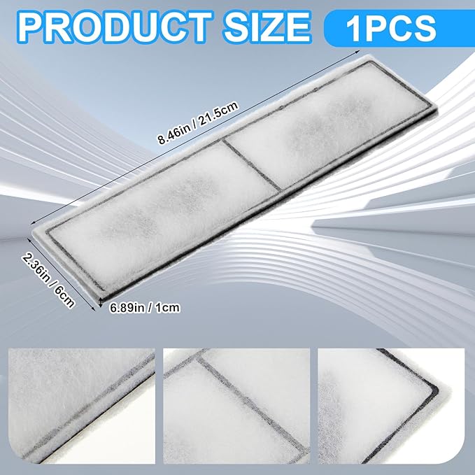 Nosiny Filter Foam Cartridge Pad Compatible with U4 Poly-max with Zeolite Particles Underwater Sponge Aquarium Underwater Filter Replacement Accessories for Aquarium Fish Tank