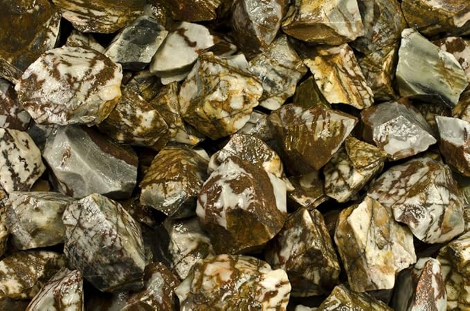 Fantasia Materials: 2 lbs Panther Jasper Rough Stones from India