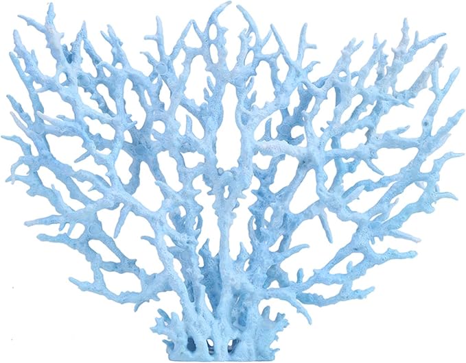 Aquarium Coral Plastic Vivid Artificial Coral Plant Ornament for Aquarium Underwater Fish Tank Pink (Large Size (37.4 X 18.9 X 6.7in))