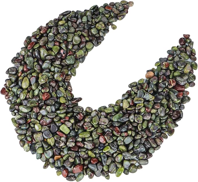 Colorful Agate 1lb Crystal Polished Tumbled Stones Irregular Shaped Crystal Chips Bulk Natural Gemstone Aquarium Gravel Rocks Vase Filler Fish Tank Gravel Home Decoration (Dragon Blood)