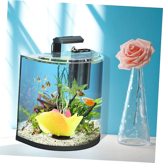 MERRYHAPY Silicone Coral Adornment for Aquariums Simulation Coral Plant Decoration Safe Non- for Fish Tank Landscape Aesthetic for Home Office Use