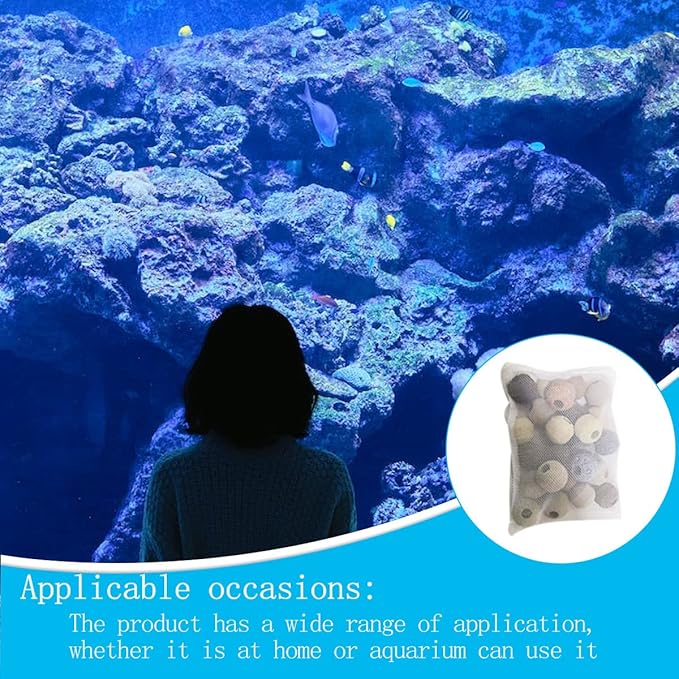 10 Pcs Tanks Filter Media Bags, Aquarium Bag, Fish Tank Mesh with Zipper Reusable Bags.for Activated Carbon, Ceramic Rings, etc