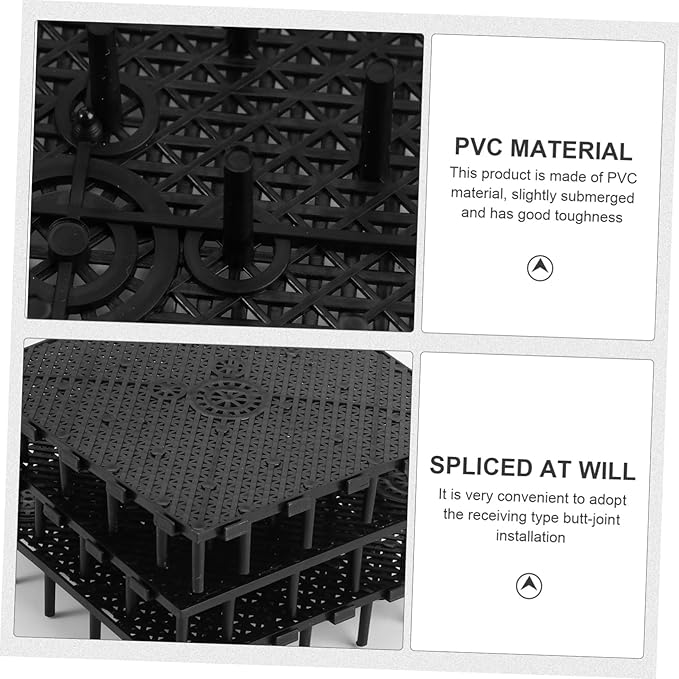 BESPORTBLE 3sets Aquarium Bottom Sturdy PVC Fish Tank Bottom Plate Separator Easy Installation 10pcs*3