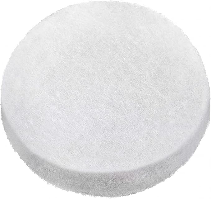 Tranqun 1 Pcs Fine Filter Water Polishing Pad Compatible with Fluval Fx4, Fx5, Fx6 7 x 7 x 1.38 Inches White Filter Media Canister Aquarium Water Polishing Pads