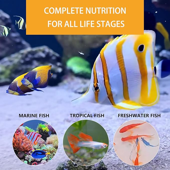 Liquid Fish Food with Non-Living Daphnia - No Refrigeration Needed for Tropical Fish, Fry, Corals, Seahorses & Jellyfish - Promotes Vibrant Colors & Healthy Growth (Daphnia)