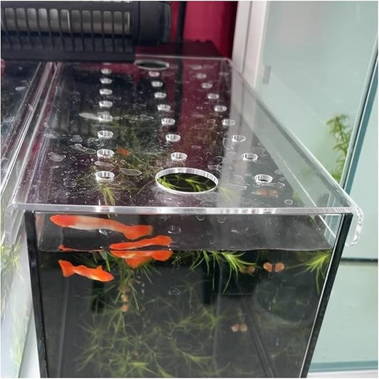 Acrylic Fish Tank Lid with Fresh Air Vent, Jump-Proof Terrarium Cover, Cat-Proof Design, Fits Various Aquariums and Terrariums, Durable and Lightweight, Perfect for Fish and Reptile Owners