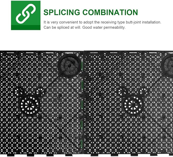 ULTECHNOVO 20Pcs Aquarium Bottom Filter Plate, Fish Tank Divider Grid Isolation Board, Undergravel Filtration System Egg Crate Tray for Sand Gravel Separation, DIY Splicing (Black)