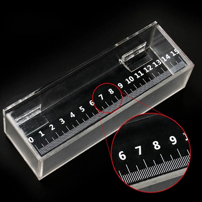 Fishing Fish Viewing Box Acrylic Clear Micro Landscape Fish Tank with Lid Holder Storage Box Photo Box Hatching Boxes with Scale